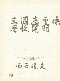 三国志曹操传怎么收关羽