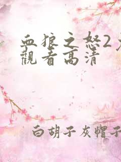 血狼之怒2免费观看高清