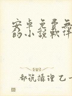 安卓免费无广告的小说软件