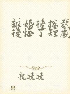 离婚后总裁老婆后悔了短剧免费观看