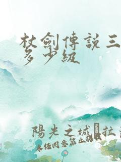 杖剑传说三转要多少级