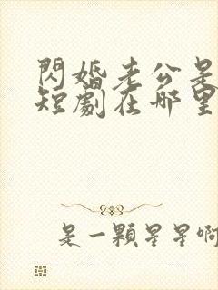 闪婚老公是总裁短剧在哪里免费看