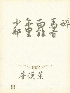 少年白马醉春风哪里能看