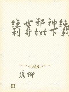绝世邪神纯情犀利哥txt下载