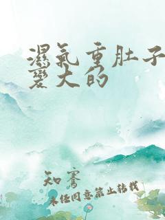 湿气重肚子也会变大的