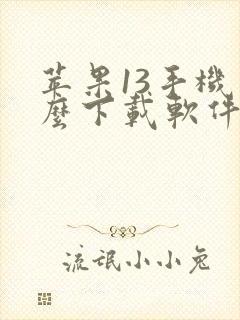 苹果13手机怎么下载软件app