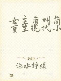 女主角叫简汐的重生现代小说