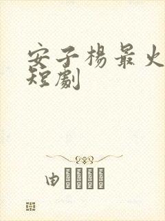 安子杨最火十部短剧