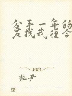 分手一年的男朋友找我复合