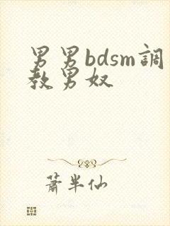 男男bdsm调教男奴