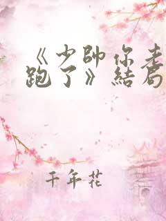 《少帅你老婆又跑了》结局