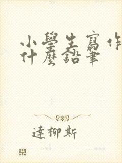 小学生写作业用什么铅笔