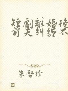 短剧离婚后总裁前夫纠缠不休