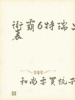 街霸6特瑞出招表