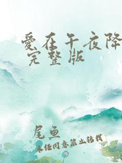 爱在午夜降临前 完整版