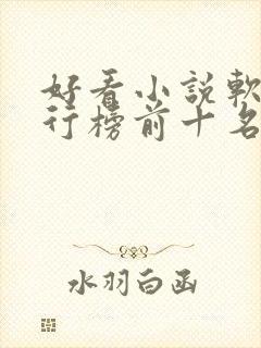 好看小说软件排行榜前十名