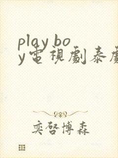 play boy电视剧泰剧在线观看完整版