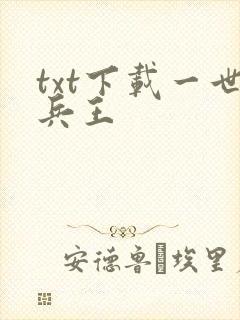 txt下载一世兵王