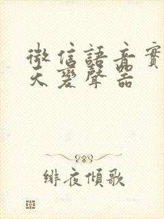 微信语音实时聊天变声器