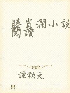 滕肖澜小说在线阅读