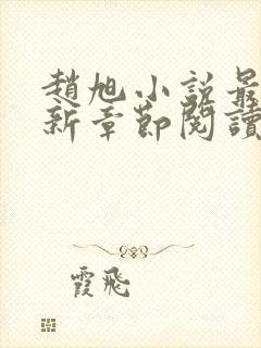 赵旭小说最新更新章节阅读免费