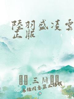 陆羽盛凌云小说正版