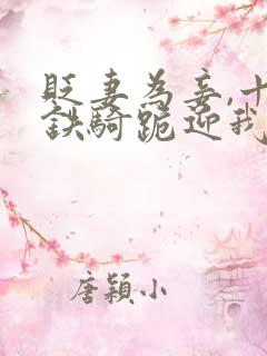 贬妻为妾,十万铁骑跪迎我登基