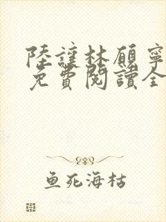 陆让林愿宁小说免费阅读全文