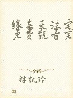 缘来天注定泰剧免费观看完整版