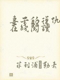 妻子的复仇小说在线阅读