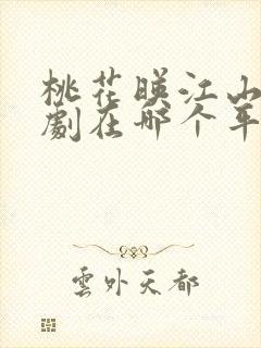 桃花映江山电视剧在哪个平台播出