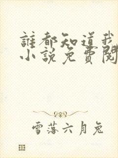 谁都知道我爱你小说免费阅读