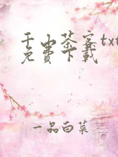 千山茶客txt免费下载