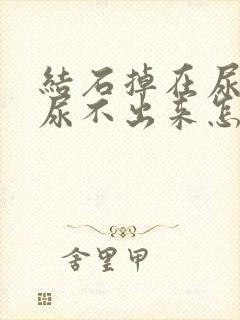 结石掉在尿道里尿不出来怎么办