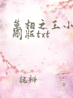 万相之王小说未删版txt