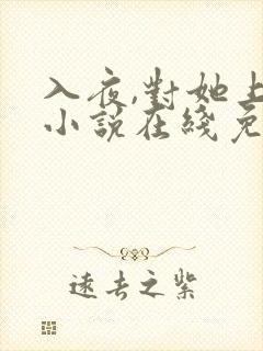 入夜,对她上瘾小说在线免费阅读