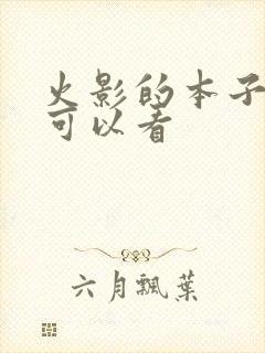 火影的本子哪里可以看