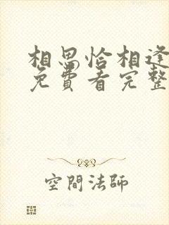 相思恰相逢短剧免费看完整版