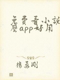 免费看小说用什么app好用