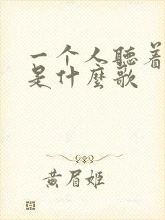 一个人听着孤单是什么歌