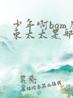 少年啊bgm房东太太是哪里人