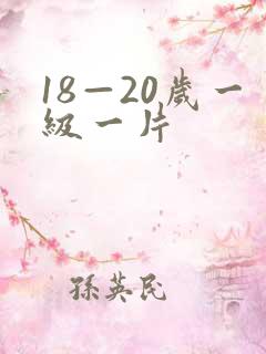 18—20岁一级一片