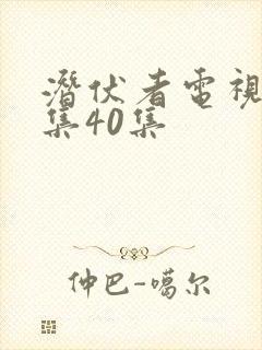 潜伏者电视剧全集40集