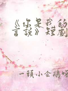 《你是我的不可言说》短剧免费观看