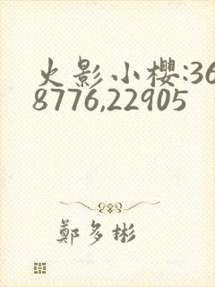 火影小樱:368776,22905