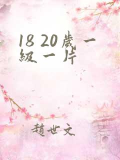 18 20岁一级一片