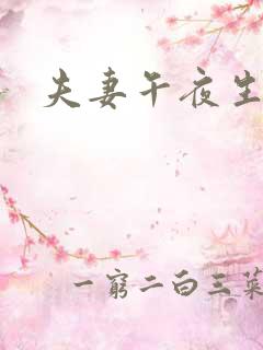 夫妻午夜生活片