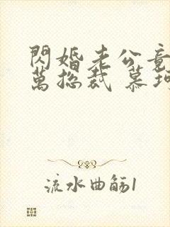 闪婚老公竟是亿万总裁 慕珂瑶