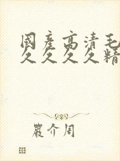 国产高清毛片久久久久久精品