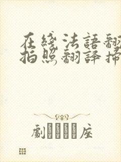 在线法语翻译器拍照翻译扫一扫